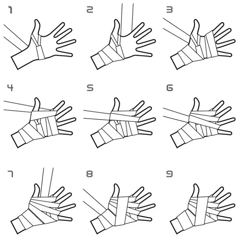 Boxing Hand Wraps — Pair, 1.5–5 m