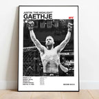 Black & White Fighter Canvas Posters — Unframed