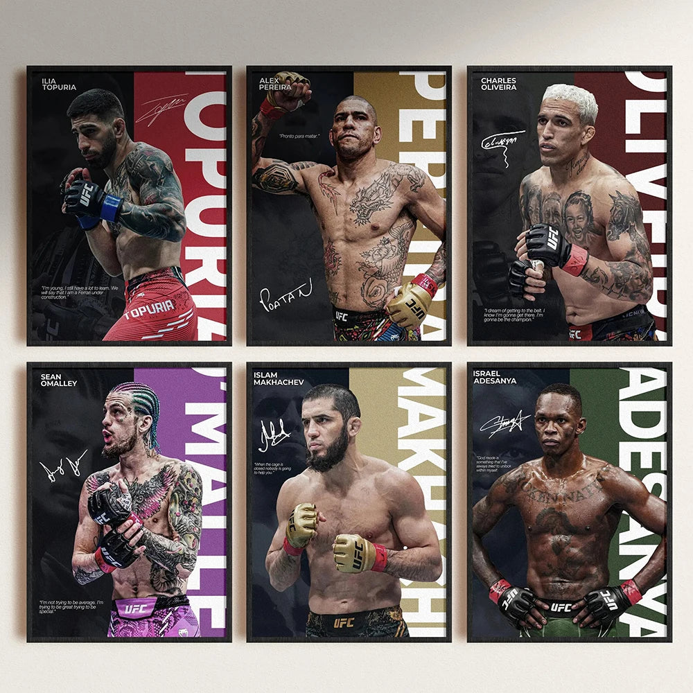 Fighter Legends Canvas Posters — Unframed