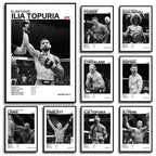 Black & White Fighter Canvas Posters — Unframed