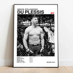 Black & White Fighter Canvas Posters — Unframed