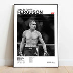 Black & White Fighter Canvas Posters — Unframed