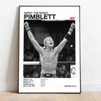 Black & White Fighter Canvas Posters — Unframed