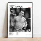 Black & White Fighter Canvas Posters — Unframed