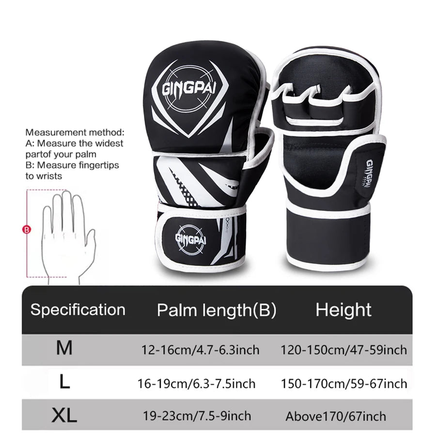 GINGPAI G-24152 Half-Finger MMA Gloves